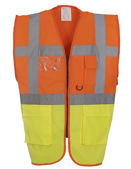 Veiligheidshesjes Yoko HVW801 Hi-Vis Oranje-Hi-Vis Geel