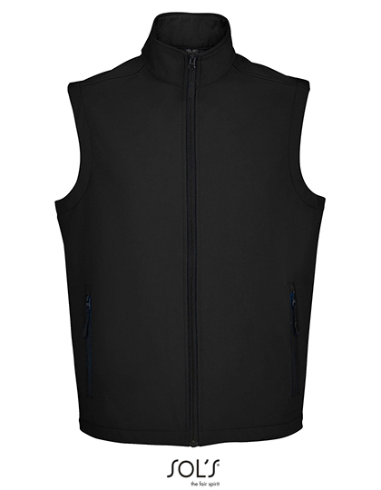 Heren Softshell Bodywarmer Sols Race 02887 zwart