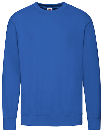 Heren Sweater Fruit of the Loom Lightweight Set-In 62-156-0 Royal Blue