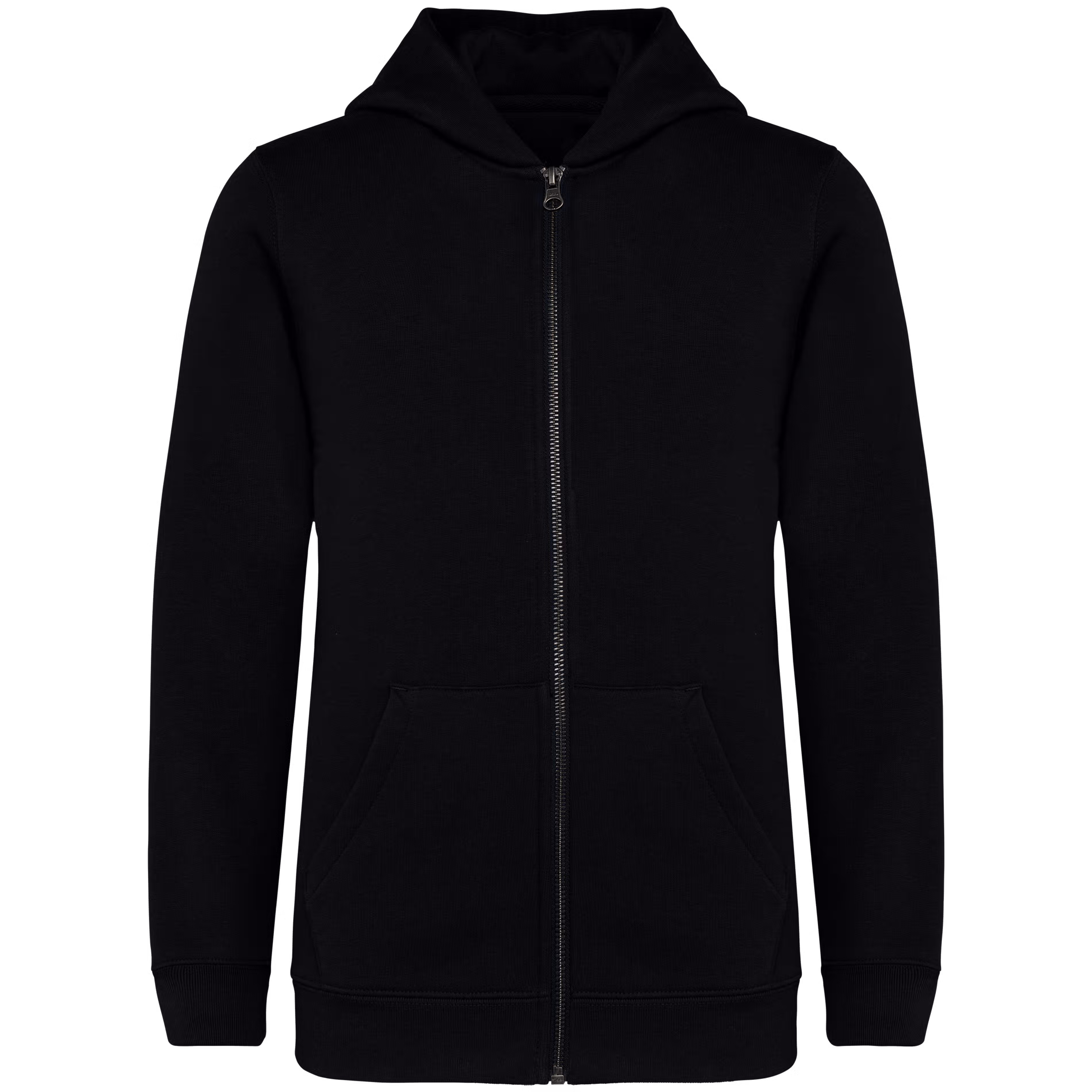Kinder Hooded Sweater Full Zip Native Spirit NS405 BLACK