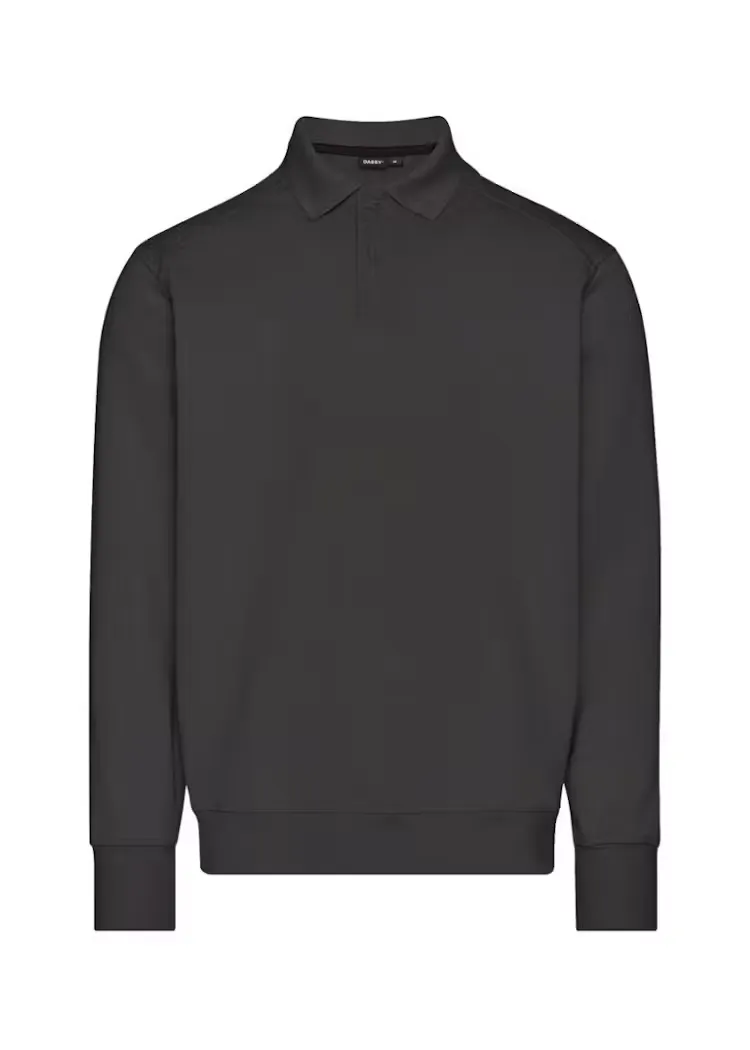 DASSY Polo Sweater LUCID 550002 in DASSY Polo Sweater LUCID 550002 ANTRACIET GRIJS