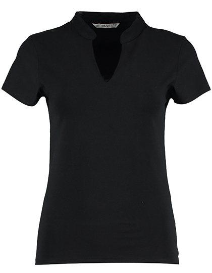 Dames T-shirts V hals Kustom Kit KK770 - Black