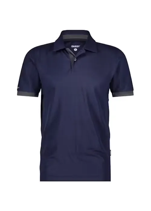 DASSY Polo Traxion Next 710079 in DASSY Polo Traxion Next 710079 NACHT BLAUW-ANTRACIET GRIJS