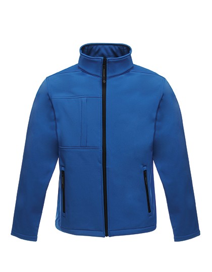 Heren Softshell Jas Regatta Octagon II TRA688 Oxford Blue-Zwart