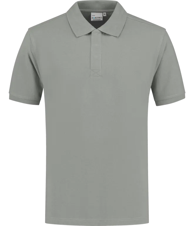 Heren Polo Santino Lisbon in Heren Polo Santino Lisbon Silver Grey