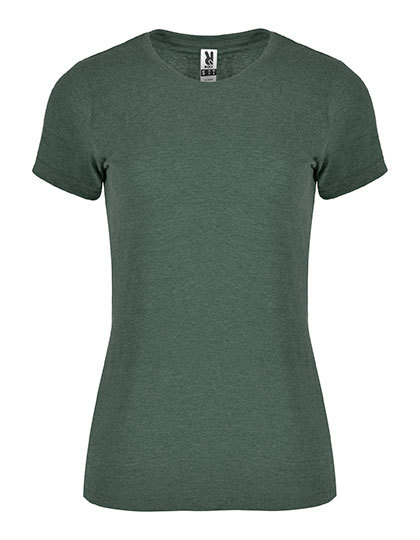 Dames T-shirt FOX Roly CA6661 - Heather Bottle Green