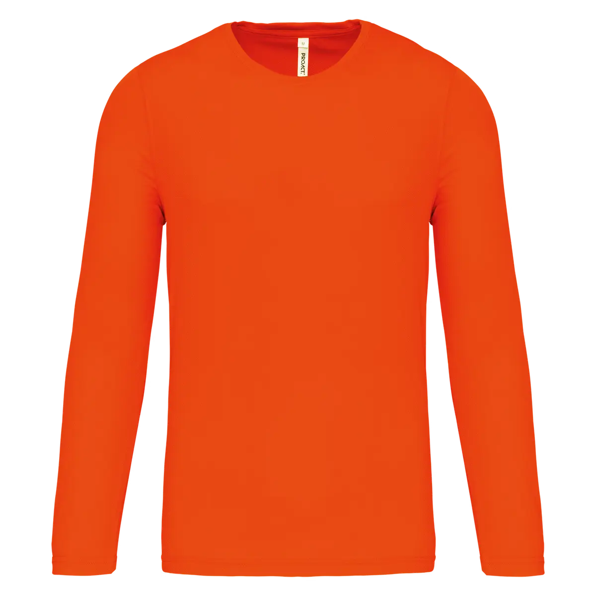 Heren Sportshirt Proact LS PA443 fluo oranje