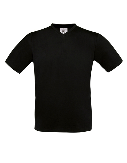 T-shirts V hals B&C exact TU006 - Black