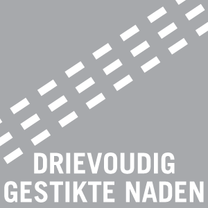 Drievoudig gestikte naden