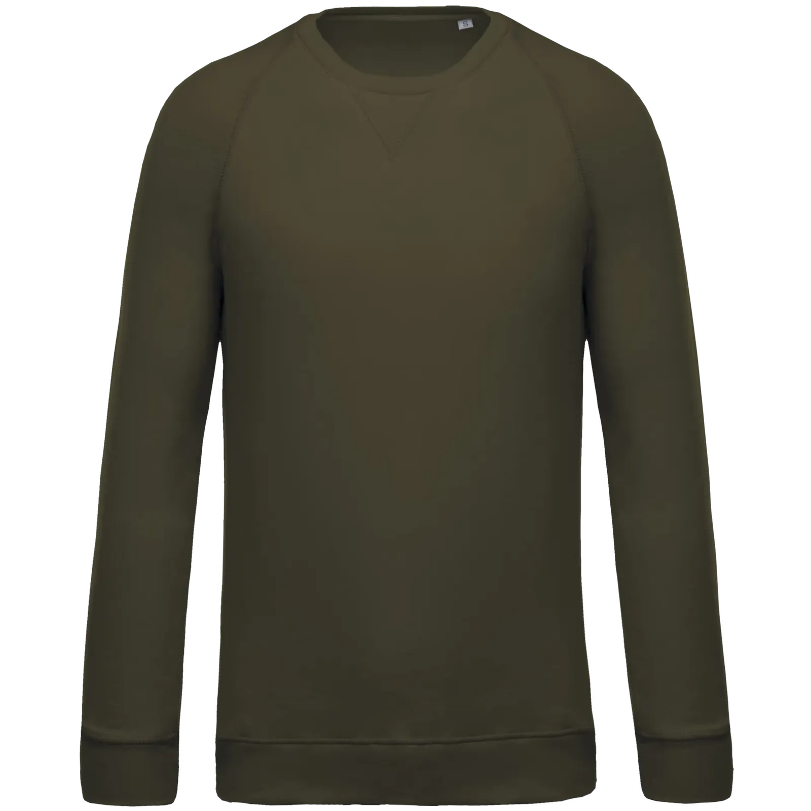 Heren Sweater Kariban BIO raglanmouwen K480 in Heren Sweater Kariban BIO raglanmouwen K480 Mossy Green