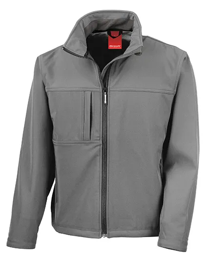 Softshell Heren Jas Result Classic R121M in Softshell Heren Jas Result Classic R121M workguard grey