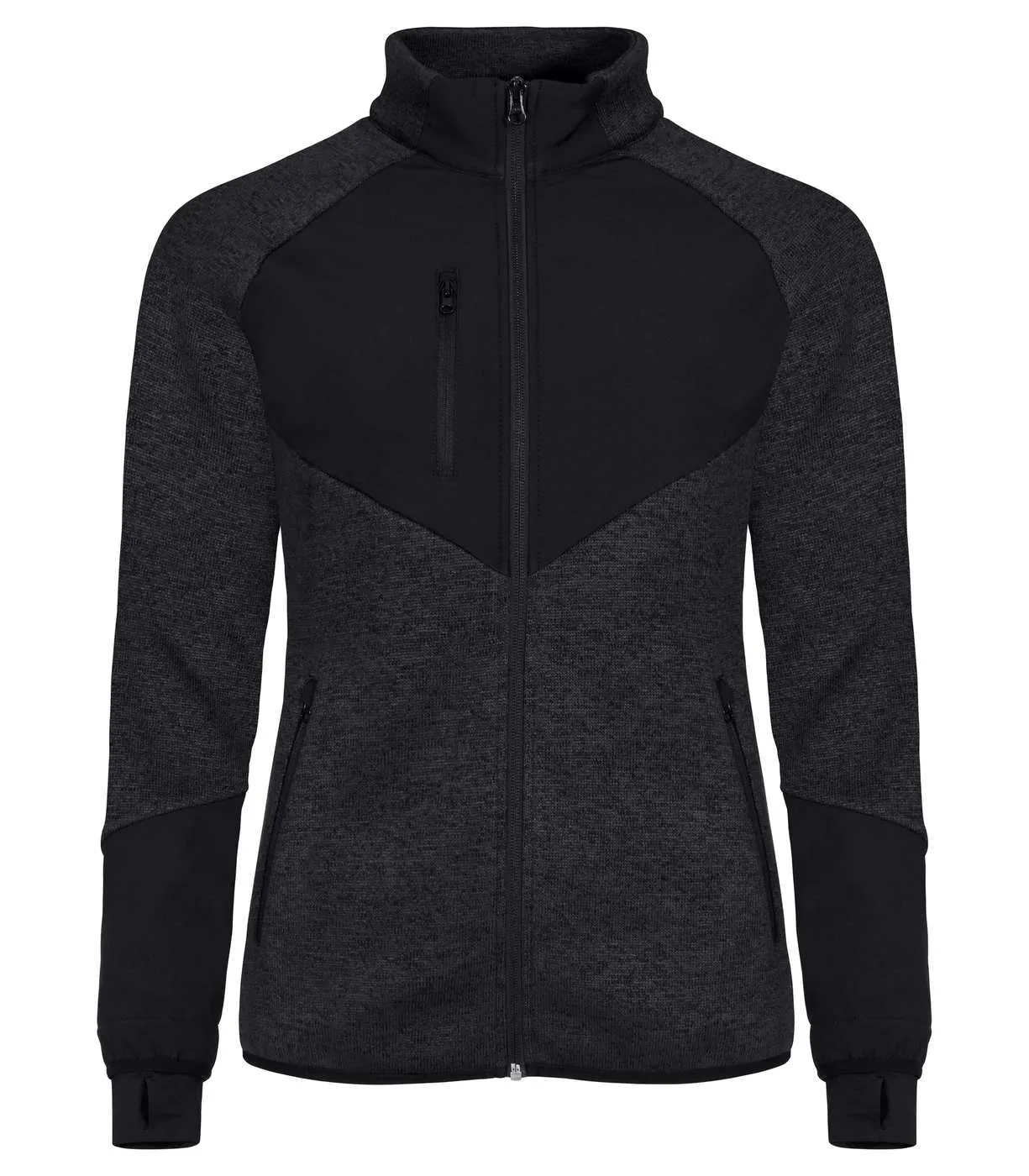 Dames Fleece vest Clique Haines 023947 in Dames Fleece vest Clique Haines 023947 zwart