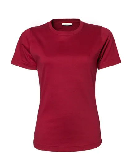 Dames T-shirt Tee Jays Interlock 580 in Dames T-shirt Tee Jays Interlock 580 - Deep Red