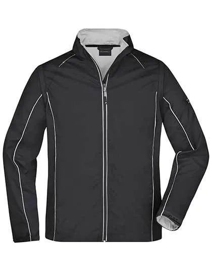 Heren Softshell jas Daiber JN1122 in Heren Softshell jas Daiber JN1122 Zwart-Zilver