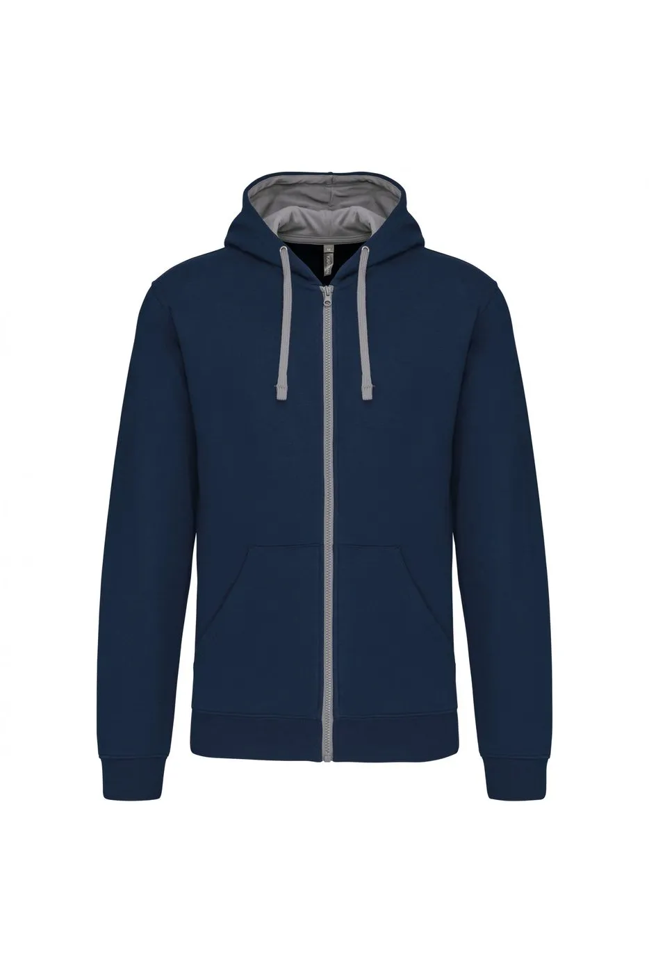 Heren Hoodie met rits Kariban K466 productfoto