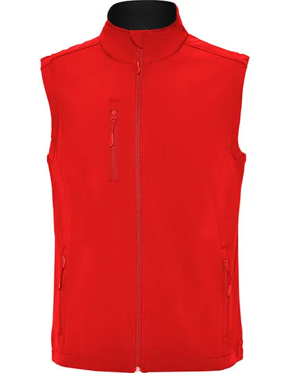 Heren Softshell Bodywarmer Roly SS6438 in Heren Softshell Bodywarmer Roly SS6438 rood