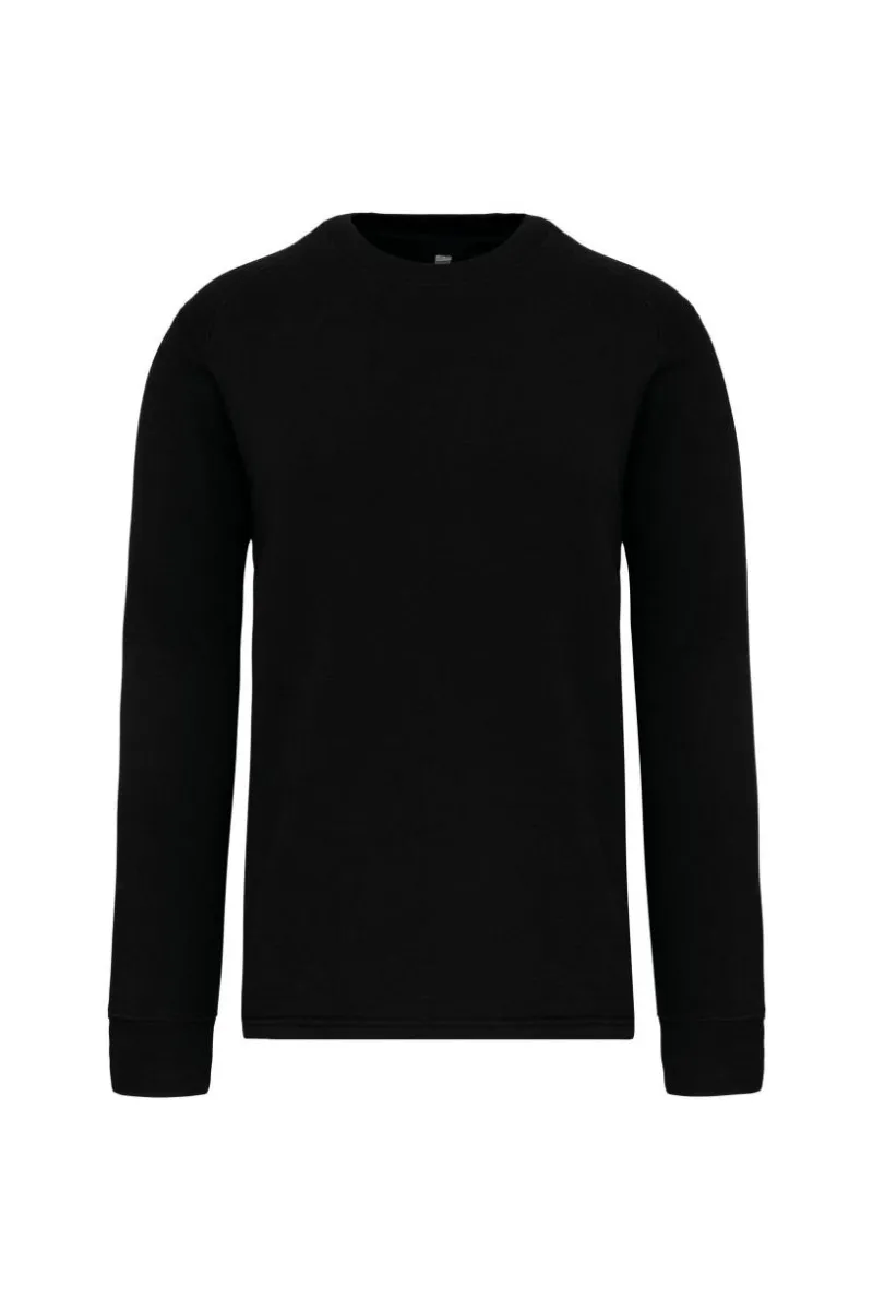 Werktrui WK Sweater met ingezette mouwen in Zwart