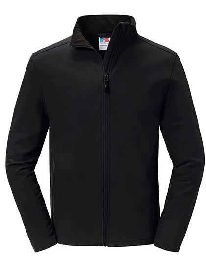 Heren Softshell Jas Russell Essential R-420M-0 in Heren Softshell Jas Russell Essential R-420M-0 Zwart