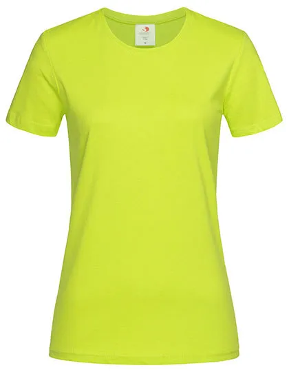 Dames T-shirt Classic-T Fitted Stedman ST2600 in Dames T-shirt Classic-T Fitted Stedman ST2600 - Bright Lime