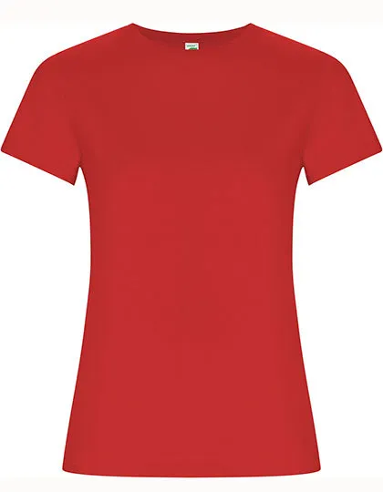 Dames T-shirt Roly Golden Organic CA6696 in Dames T-shirt Roly Golden Organic CA6696 - Red