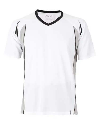 Heren Sportshirt CONA SPORTS CN120 in Heren Sportshirt CONA SPORTS CN120 Wit-Zwart