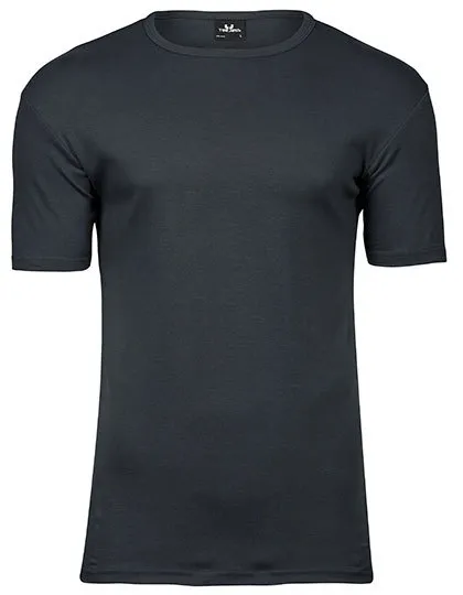 Heren T-shirt Tee Jays Interlock 520 in Mens Interlock T-Shirt Dark Grey