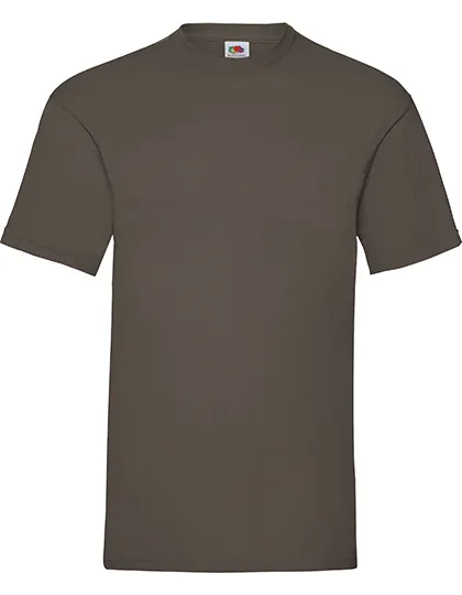 T-shirts Fruit of the Loom Value weight 61-036-0 in T-shirts Fruit of the Loom Value weight 61-036-0 - Chocolate