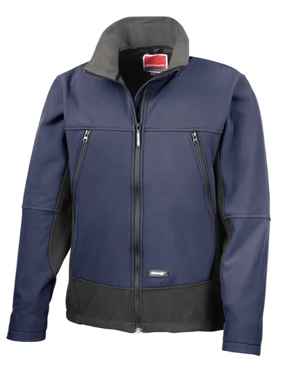Heren Softshell Jas Result Activity R120X in Heren Softshell Jas Result Activity R120X Navy-Black