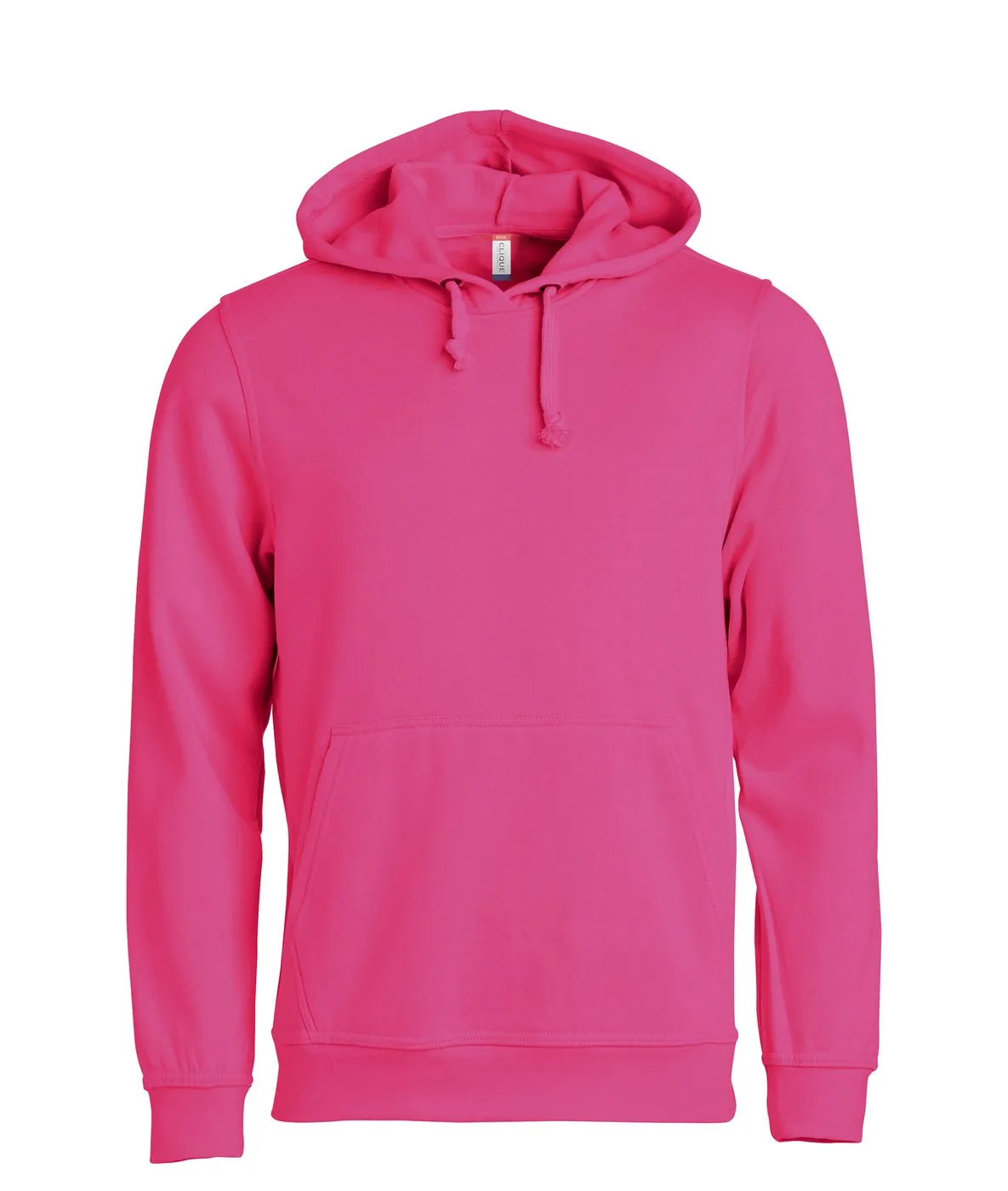 Heren Hoodie Basic Clique 021031 in Heren Hoodie Basic Clique 021031 - Helder Kersen