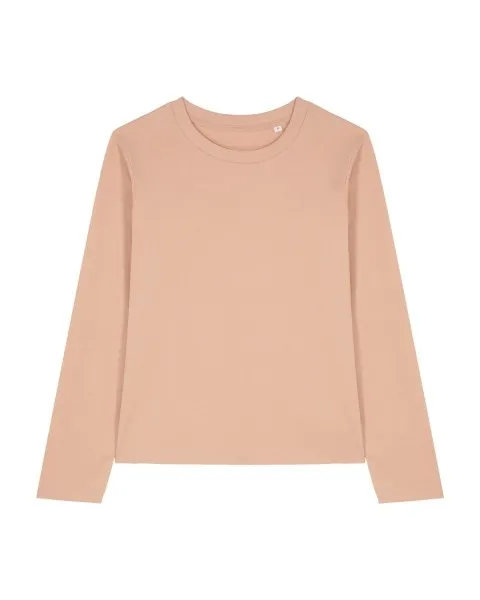 Dames T-shirt Stanley Stella Muser Long Sleeve in Fraiche Peche