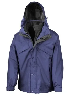 Heren Jas 3-in-1 with Fleece Result R068X productfoto