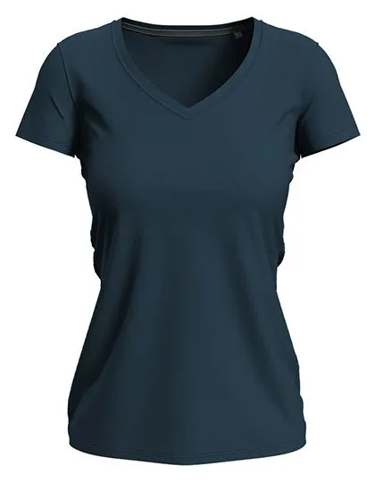 Dames T-shirt V Hals Strech Stedman Claire ST9710 in Dames T-shirt V Hals Strech Stedman Claire ST9710 - Marina Blue