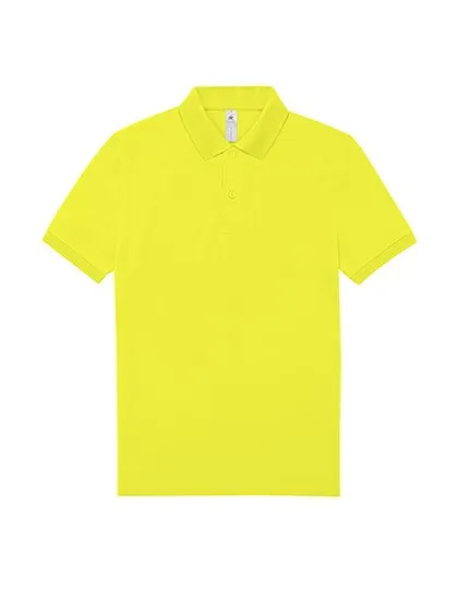 Heren Polo B&C PU424 in Heren Polo B&C PU424 Pixel Lime