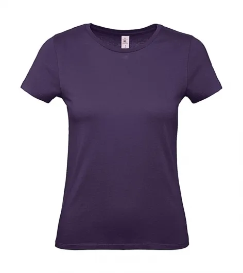 Dames T-shirt B&C E150 TW02T in Dames T-shirt B&C E150 TW02T Radiant Purple