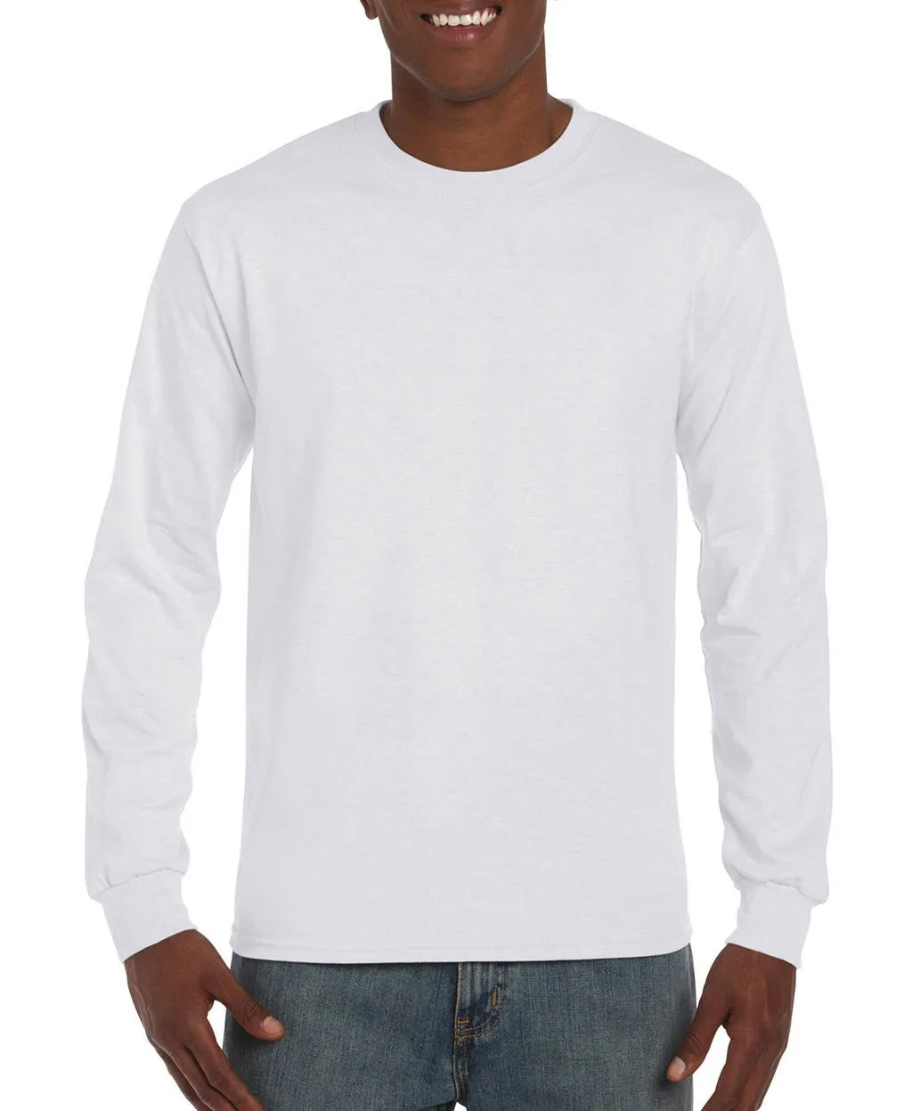 Heren T-shirt lange mouw Gildan Hammer H400 productfoto