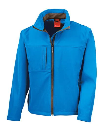 Softshell Heren Jas Result Classic R121M in Softshell Heren Jas Result Classic R121M Azure