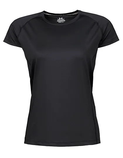 Dames Sportshirt Tee Jays 7021 in Dames Sportshirt Tee Jays 7021 - Black