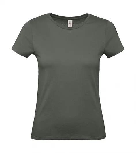 Dames T-shirt B&C E150 TW02T in Dames T-shirt B&C E150 TW02T Millenial Khaki