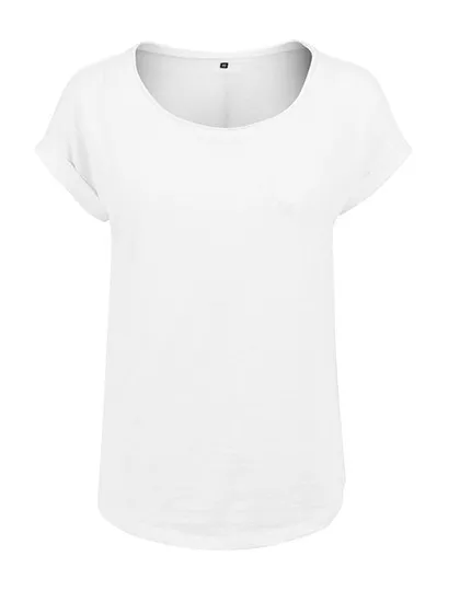 Dames T-shirt Build Your Brand BY036 in Wit
