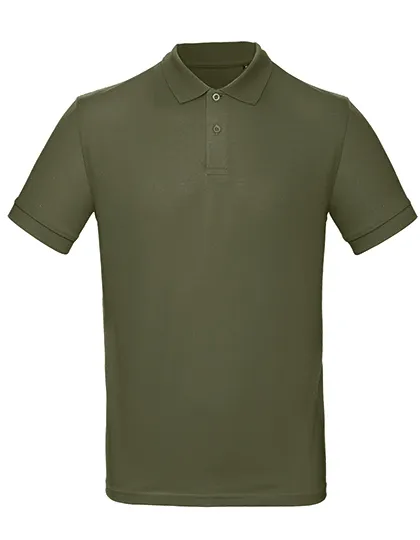 Heren Polo Inspire B&C PM430 in Heren Polo Inspire B&C PM430 Urban Khaki