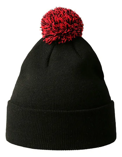 Beanie Muts Atlantis WIPO in Beanie Muts Atlantis WIPO Zwart-Rood