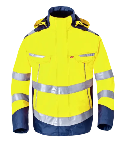 Havep Werkjas High Visibility 50217 in Havep Werkjas Hifh Visibility 50217 fluo geel-indigo blauw