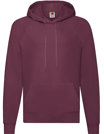 Heren Hoodie Fruit of the Loom Lightweight 62-140-0 in Heren Hoodie Fruit of the Loom Lightweight 62-140-0 Burgundy