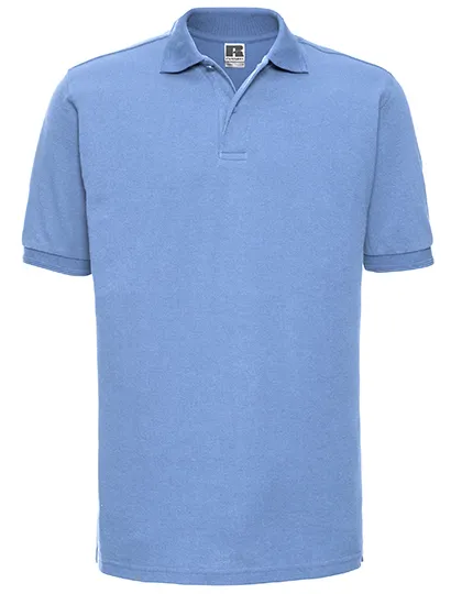 Heren Polo extra groot 5XL en 6XL Russell R-599M-0 in Heren Polo extra groot 5XL en 6XL Russell R-599M-0 Sky
