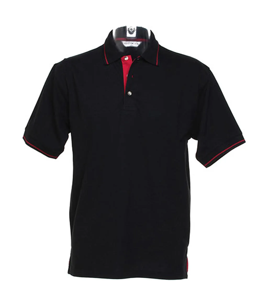 Heren Poloshirts Kustom KIt Contrast Tipped KK606 productfoto
