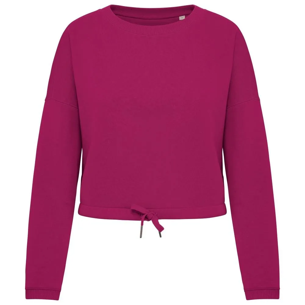 Dames Sweater Native Spirit Ecologische cropped NS429 productfoto