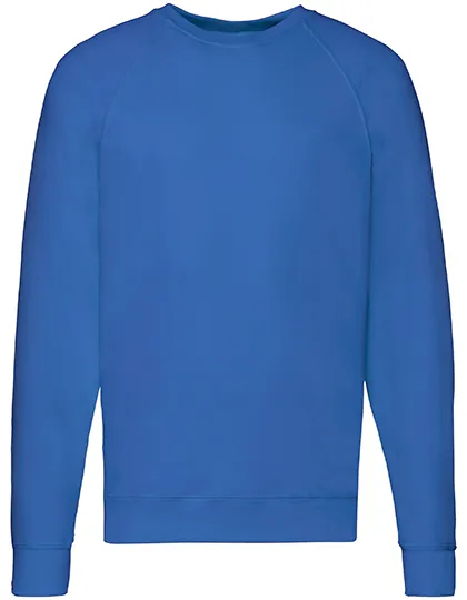 Heren Sweater Fruit of the Loom Raglan Lightweight 62-138-0 in Heren Sweater Fruit of the Loom Raglan Lightweight 62-138-0 Royal Blue