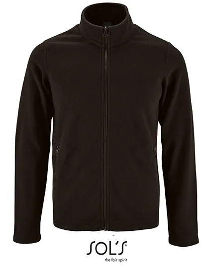Heren Fleece Jas Sols Norman 02093 in Zwart