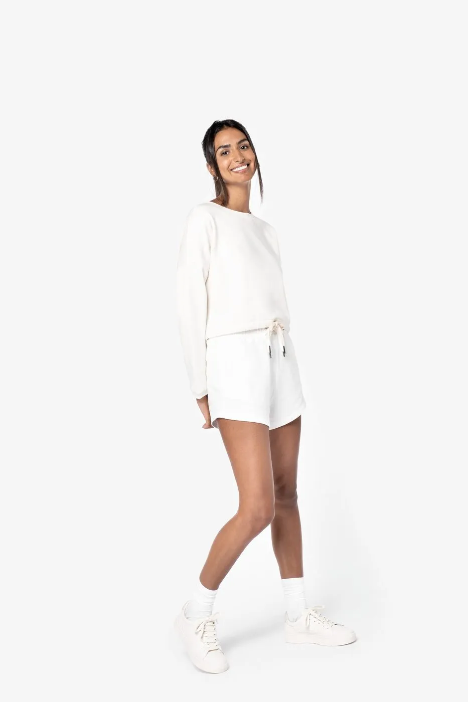 Dames Sweater Native Spirit Ecologische cropped NS429 productfoto