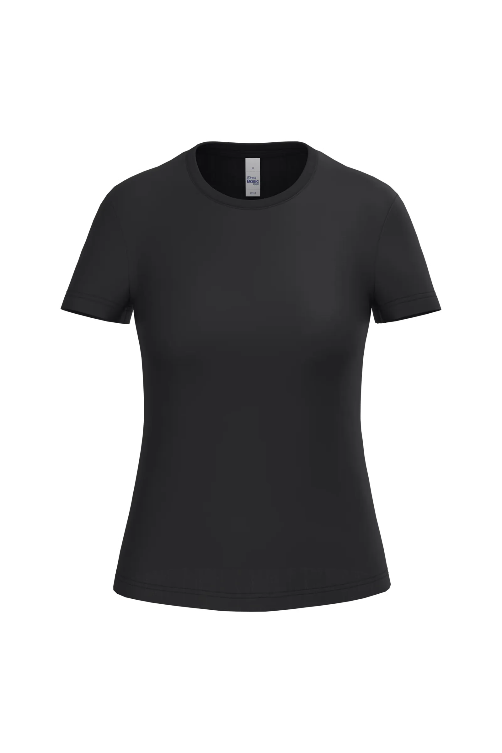 Goedkope Dames T-shirt iDeal Basic Brand IB311 in Goedkope Dames T-shirt iDeal Basic Brand IB311 - Black